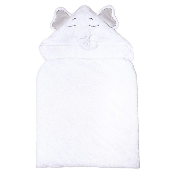 NWOT Cute White Hooded Elephant Baby Towel - Picture 5 of 5